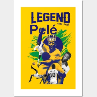 Pelé legend forever Goat Posters and Art